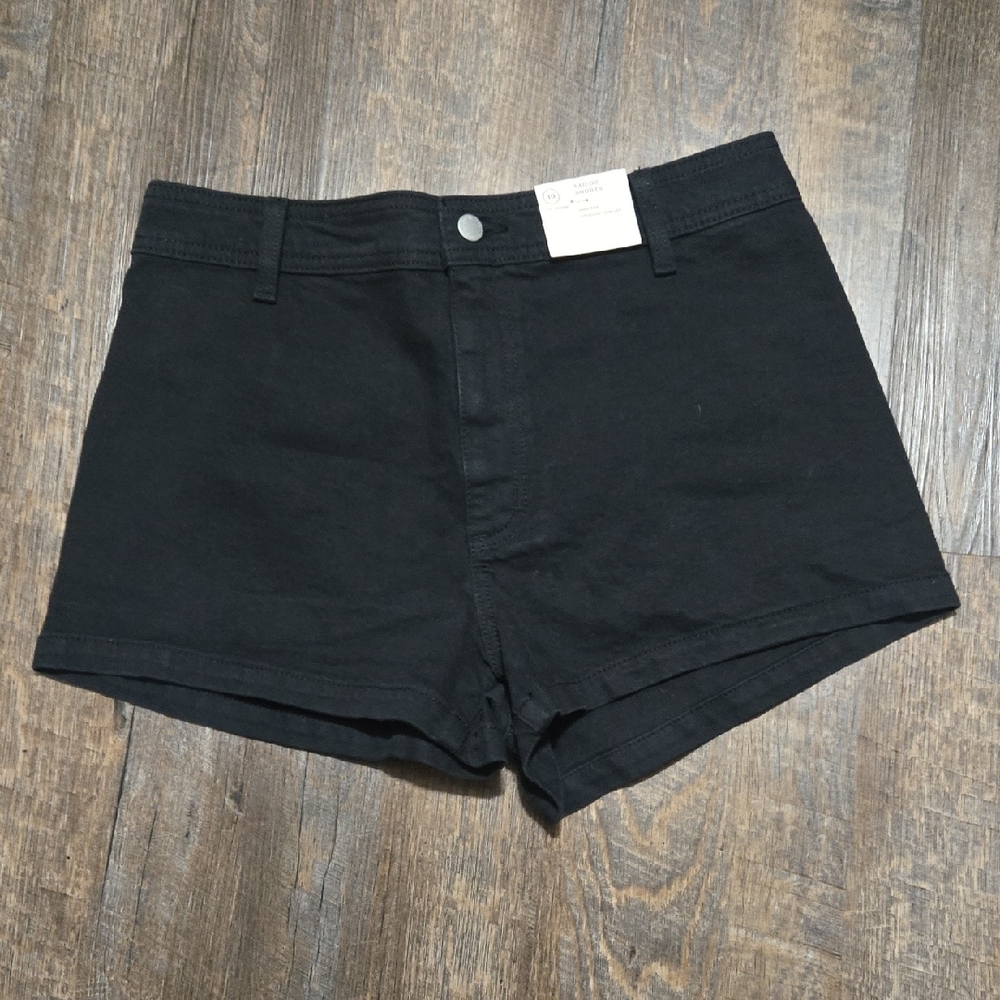 Sailor Shorts- Black High-Rise Women's Denim Shorts